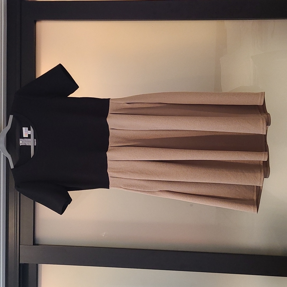 LuLaRoe Black and Tan Dress